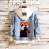 Comic Denim Jacket Men's and Women's Casual Denim Jacket