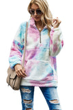Women Winter Coats Autumn and Winter New Women 'S Clothing Leopard Splicing Pullover Fleece Sweatshirt Baggy Coat