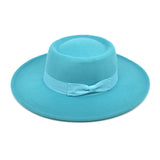 Mens Kentucky Derby Hats Woolen Hat Big Brim Jazz Warm Sun Hat