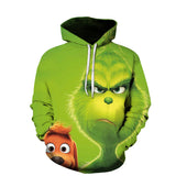 Grinch Hoodie 3D Printed Casual Hoodie Sweater