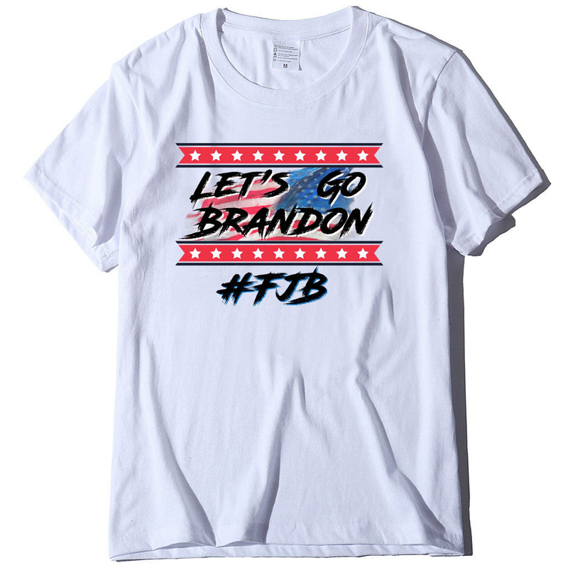 Let's Go Brandon T Shirts Brandon Printed Short-Sleeved T-shirt Women's Bottoming Shirt