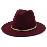 Cowboy Hats Autumn and Winter Men's and Women's Woolen Hat Fedora Hat