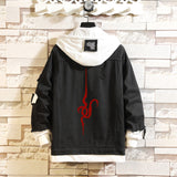 Comic Denim Jacket Men's and Women's Casual Loose Fashion Denim Jacket Autumn Clothing