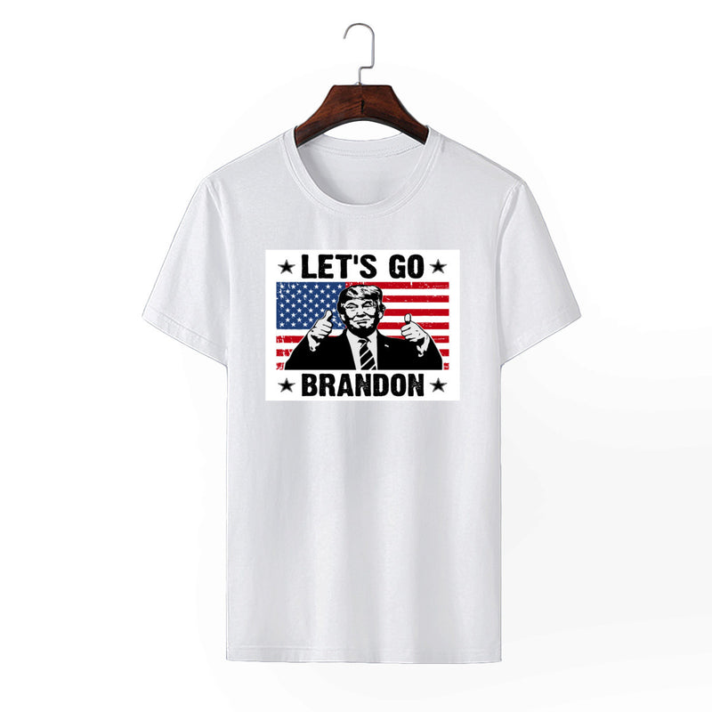 Let'S Go Brandon T Shirt Round Neck Fashion Top Men'S And Women'S T-Shirt