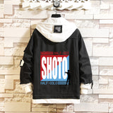 Comic Denim Jacket Men's and Women's Fashion Denim Jacket Top