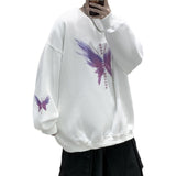 Men Sweatshirts round Neck Sweater Men's Spring and Autumn Loose Long Sleeve Jacket