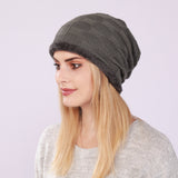 Women Winter Hats Men and Women Sleeve Cap Autumn and Winter Knitting Checkered Month Warm Wool Hat