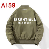 Fog Essentials Varsity Jacket Spring Outfit Jacket Men's Baseball Uniform Female