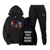 Travis Scott Astroworld Hoodie & Pant 2 Piece Set Men's and Women's Hoodie Leisure Sports