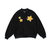 Baby Blue Varsity Jacket Embroidery Baggy Coat Men Spring Baseball Uniform Jacket