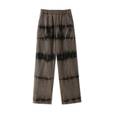 Man Fall Outfits Cargo Pants Tie-Dyed Jeans Men's Retro Distressed Loose Straight Wide-Leg Pants