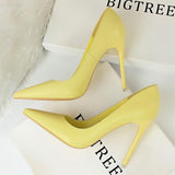 Nude Heels for Wedding High Heels Spring Girl Black Work Shoes