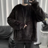 Men Sweatshirts Sweater Men's Loose Long-Sleeved T-shirt Warm Top