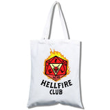 Stranger Things Hellfire Club Handbag Student Shopping Mobile Phone Canvas Portable Messenger Bag