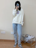 Grafitti Sweatshirts Sweater Graffiti Printing Men and Women Autumn Loose Casual