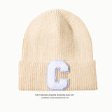 Toboggan Hat Autumn and Winter Solid Color Knitted Hat Solid Color Woolen Hat