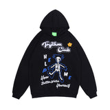 Mens Fall Outfits Loose Street Hip Hop Hooded Sweater for Men and Women