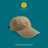 Smiley Face Cap Baseball Cap Summer Peaked Cap