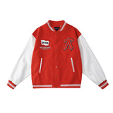Mens Fall Outfits Vintage Baseball Uniform Men's and Women's Vintage Pilot Jacket