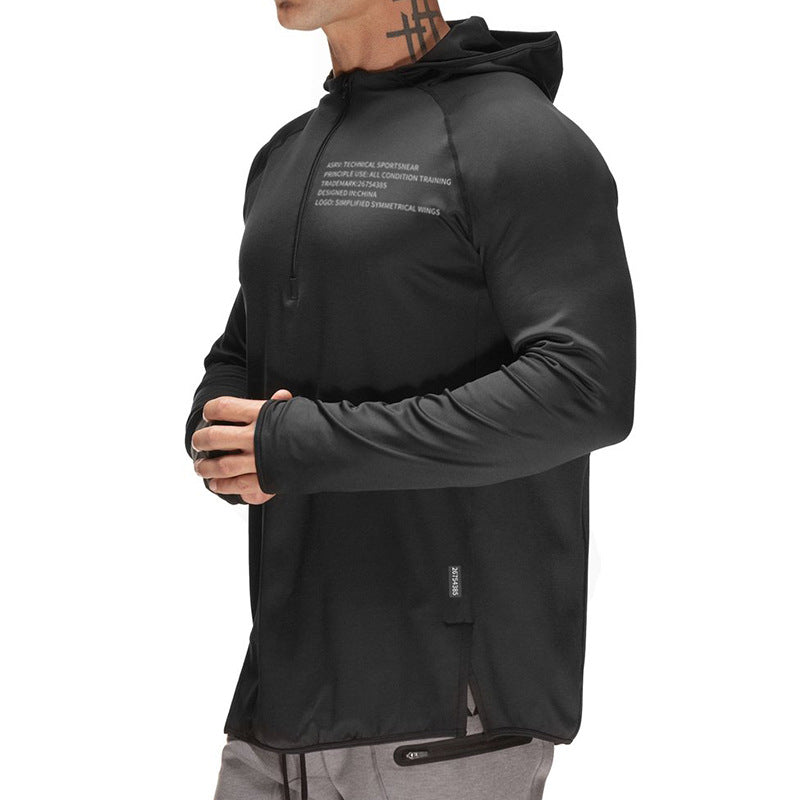 Moisture Wicking Hoodie Workout Top