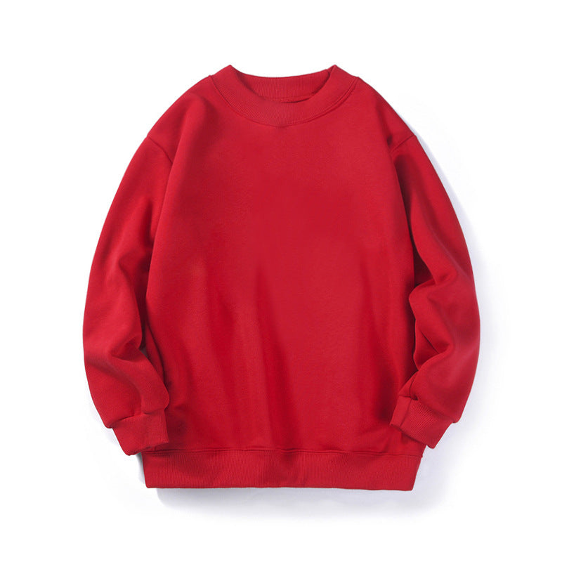 Children Boy Hoodie Autumn Winter Boys' Fleece-Lined Sweater Turtleneck