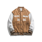 Baby Blue Varsity Jacket Spring Men 'S Jacket Embroidered Fashion Brand Baseball Uniform