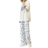 Men Pants Casual Letter Cotton Pants