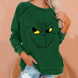 Grinch Hoodie Grinch Stole Christmas round Neck Sweater for Women