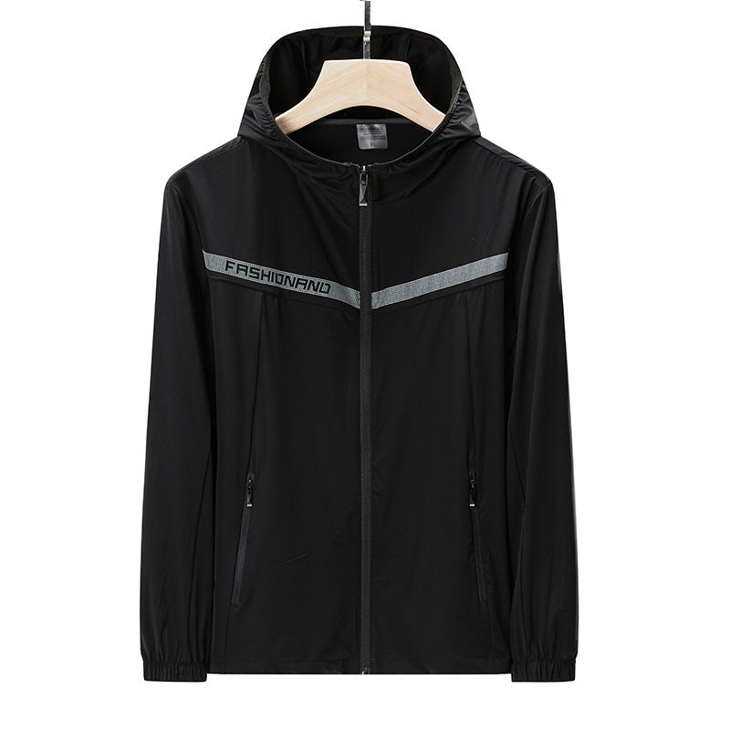 Sun Resistant Clothes Summer and Autumn Sports Wind Shield Coat Outdoor Ice Silk Clothes plus Size