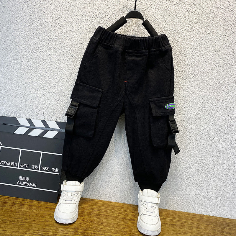 Toddler Boys Pants Boys' Spring and Autumn Trousers Children Overalls