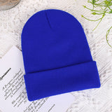 Men Winter Hats Solid Color Women's Autumn and Winter Hat