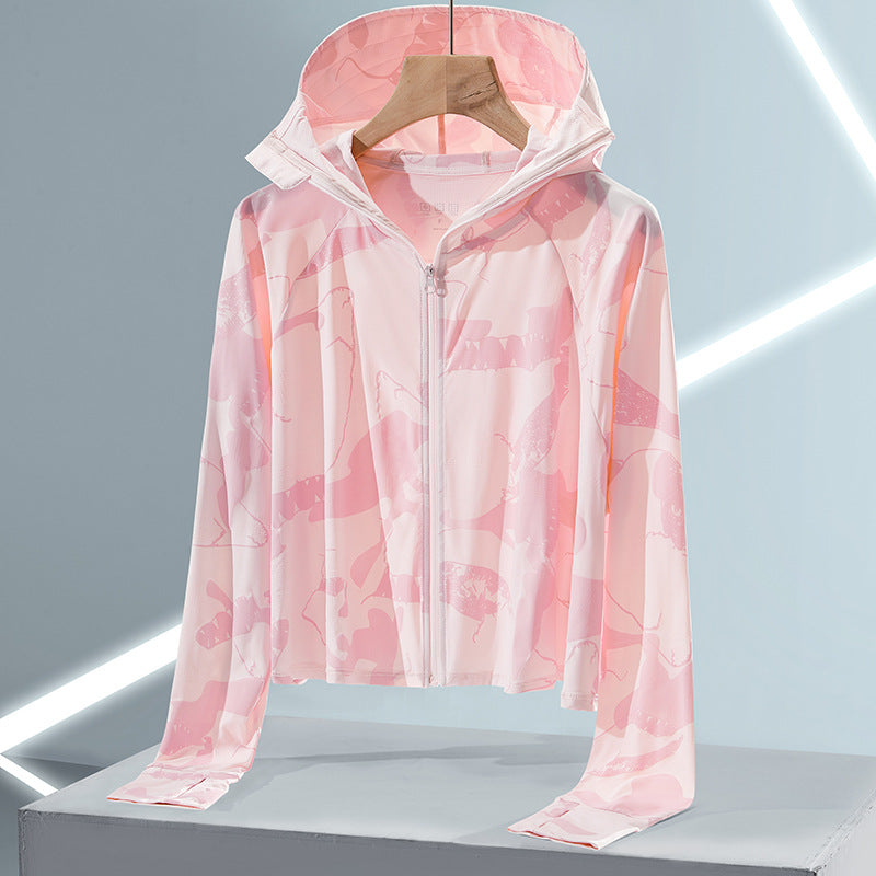 Sun Resistant Clothes Outdoor Sun-Proof Clothes Women's Ice Silk Summer Sun Protection Clothing