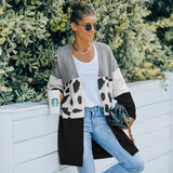 Women's Fall Outfits Sweater Women's Mid-Length Autumn and Winter Knitwear Cardigan Coat