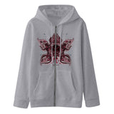 Stranger Things Hoodie Zipper Sweatshirt Cardigan Loose