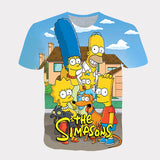 Homer Simpson Shirt Fashion Printed Summer Men's T-shirt Short Sleeve