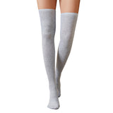 Winter Chunky Cable Thick Knit Thigh High Socks Long Stockings Boot over the Knee Bunching Socks Knitted Socks