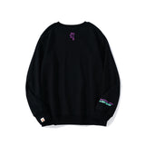 Shark Print Sweatshirts Spring Fashion Brand Round Neck Pullover Undershirt Sweater