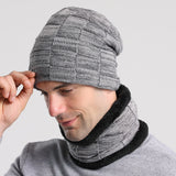 Men Winter Hats Winter Hat Sleeve Cap Autumn Men Knitted Hat