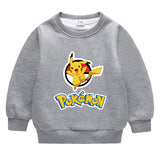 Children Pokemon Pikachu Hoodie Men's and Women's Children & Baby Baby plus Velvet Sweater