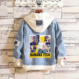 Comic Denim Jacket Male and Female Students Loose Sweater Denim Jacket