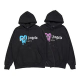 Palm Angels Hoodie Letter Hooded Sweater Men's and Women's Loose Hoodie Coat