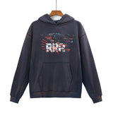Rrr123 Hoodie Cross Limited Retro Heavy Distressed Hooded Sweater