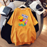 Oversized 90S T Shirt Short-Sleeved T-shirt for Women Loose Top Wear Summer