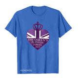 Inspired by Queen's Platinum Jubilee 2022 Elizabeth 70 Years T-shirt round Neck Short Sleeve