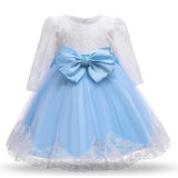 Toddler Girls Sequin Gown Dress Children's Dress Birthday Gift Girls Lace Length Baby Baptism Gown