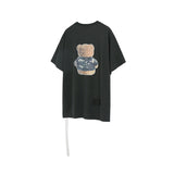 We11 Done T Shirts Necklace Bear Reflective T-shirt for Men and Women