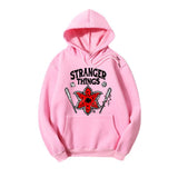 Stranger Things Hoodie Stranger Things Anime Print Hoodie Top Brushed Hoody