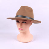 Mens Kentucky Derby Hats Solid Color Hat Retro Fedora Hat Men's and Women's Top Hat