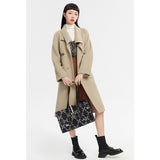 90S Outfits Autumn and Winter Retro Style Coat for Women Mid-Length Coat