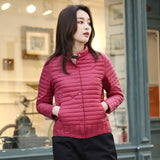 Women Winter Coats Puffer Jacket Down Coat Women's Stand Collar Short Small Lightweight Lightweight Slim-Fit Coat